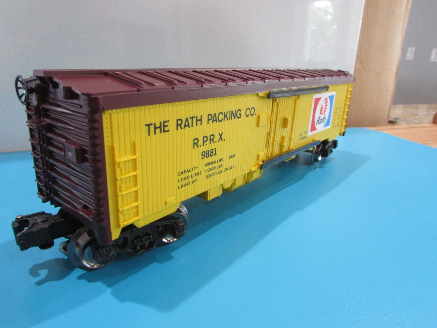 O Scale Lionel 6-9891 Rath Packing Reefer Car Lot#0758