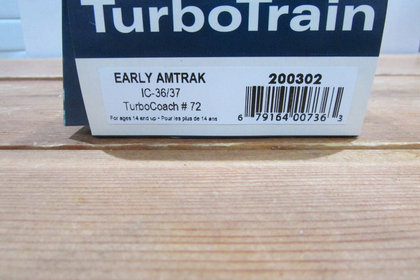 HO Scale Rapido Trains IC-36/37 200302 Early Amtrak Turbo Coach #72 Lot#4159