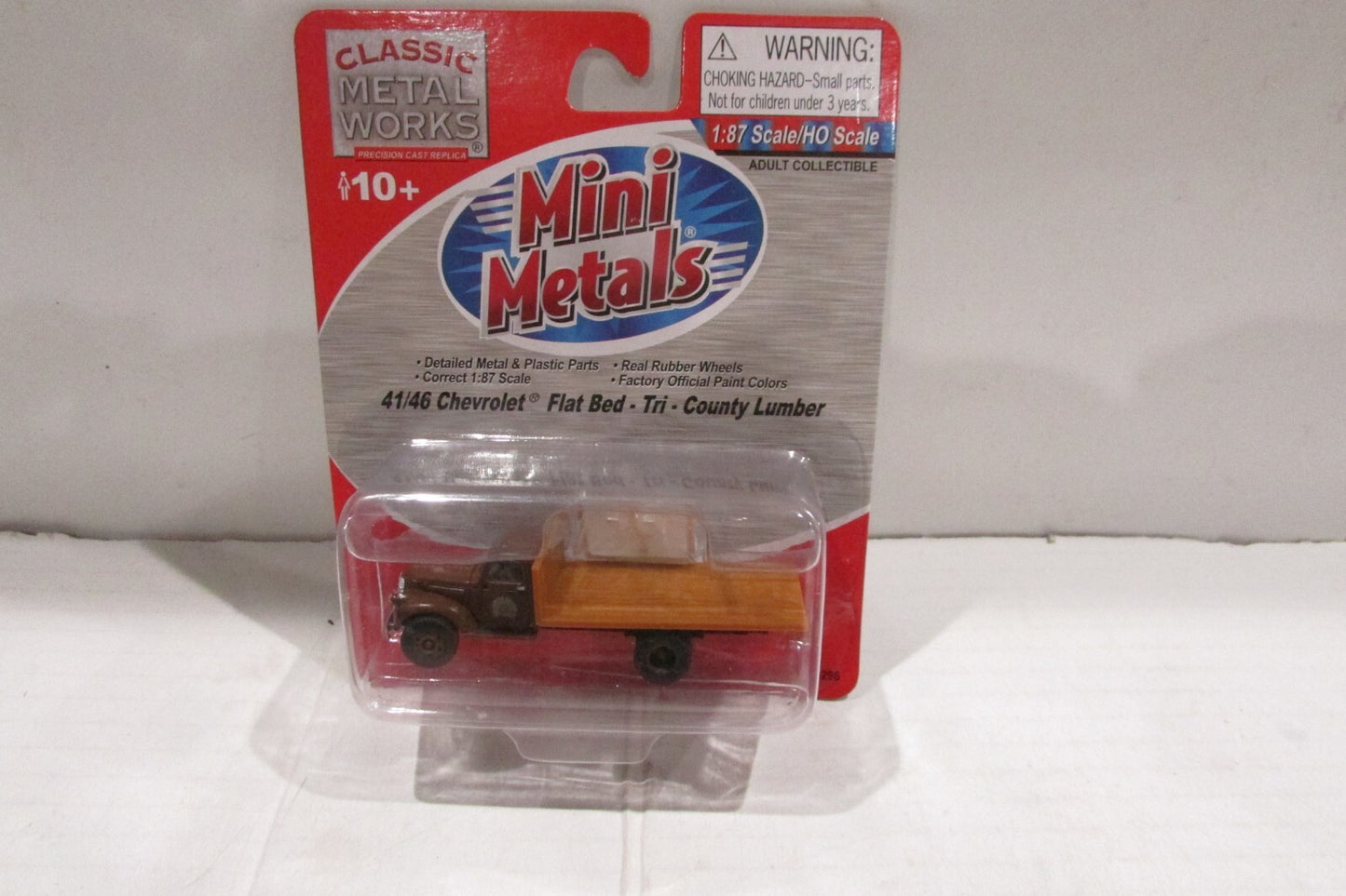 Ho Scale/1:87 Scale Classic Metal Work 30296 41/46 Chevrolet Flat Bet- Tri