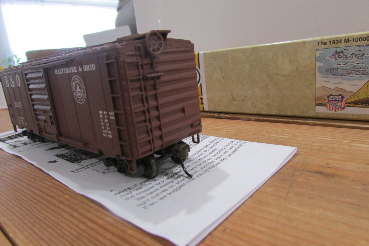 HO Scale Con-Cor PS1 40'ft Boxcar Baltimore & Ohio Lot#4029