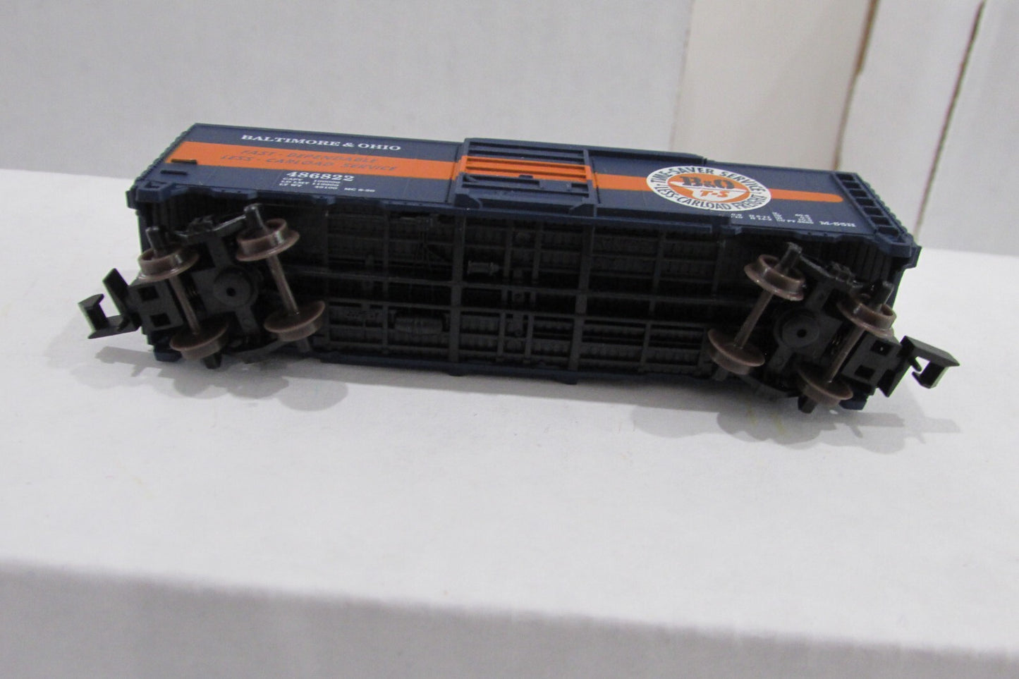 N Scale Atlas 34312 40' Box Car B&O Time Service #486822