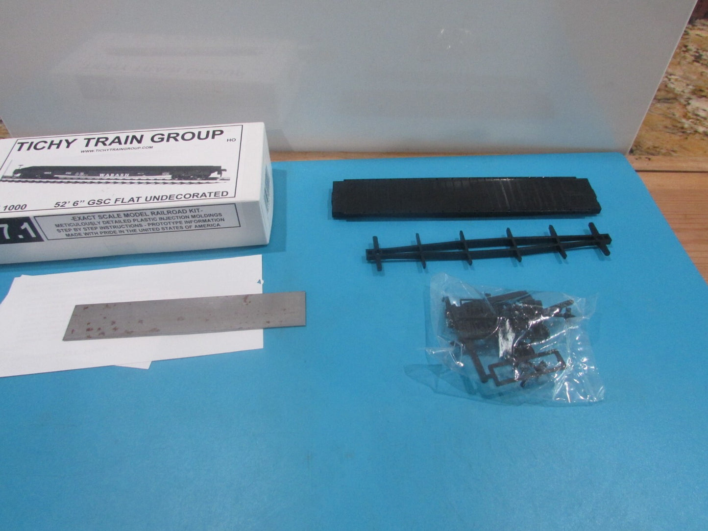 HO Scale 1000 Tichy Train Group Undecorated GSC 53' Flat Car Lot#1815