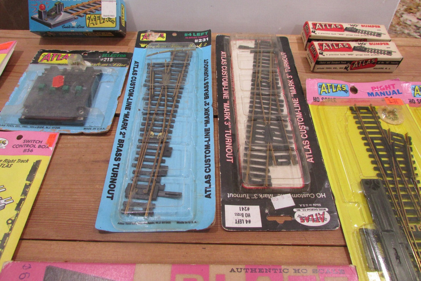 HO/N Scale Atlas Switch Control,Bumper ,Snap Switch, Bridge Lot#4016