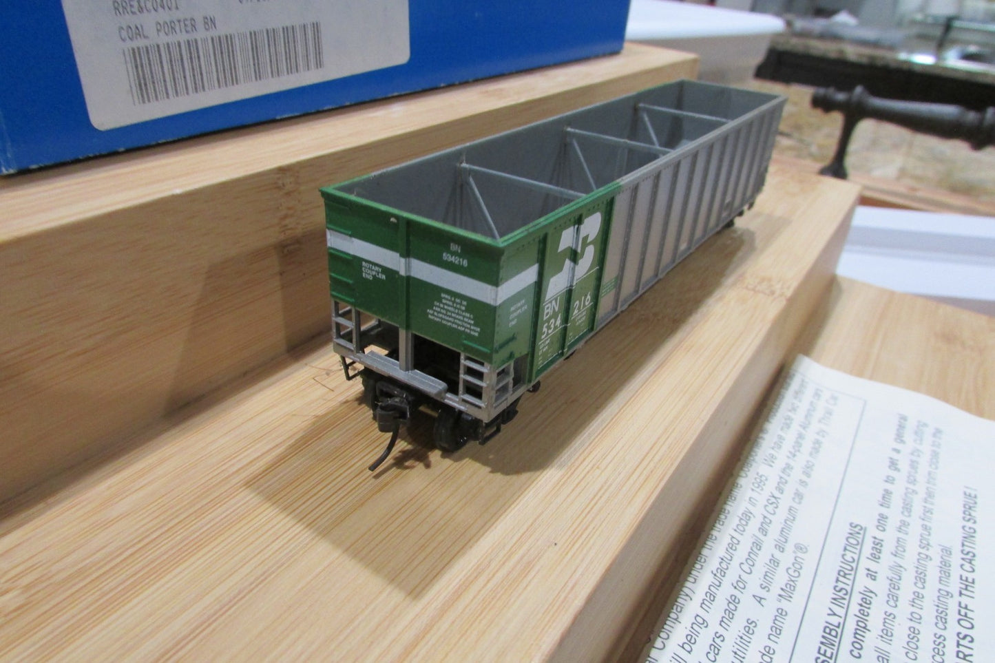 HO Scale E&C Shop 0401-8 Johnstown CoalPorter Burlinton Northern #534216 ECS4987