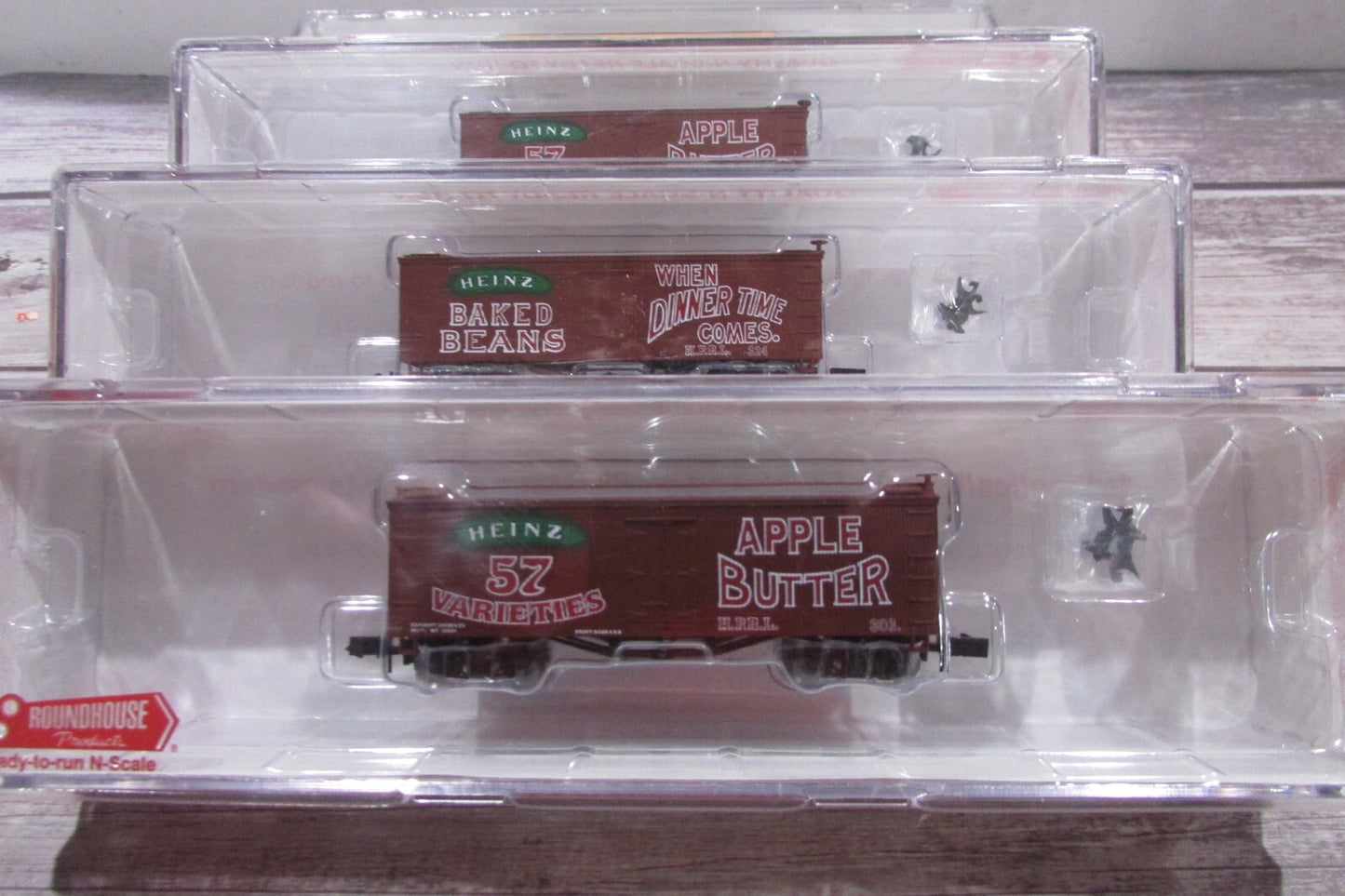 N Scale RoundHouse (4) Assorted 36' Time Reefer Heinz Lot#3021
