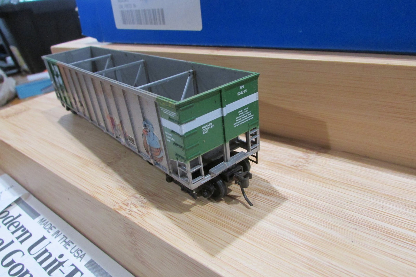 HO Scale E&C Shop 0401-7 Johnstown CoalPorter Burlinton Northern #534215 ECS4989