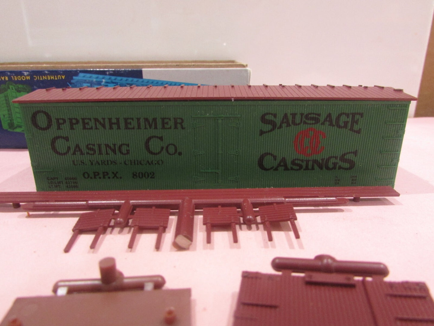 HO Scale RoundHouse 3192 36' Meat Reefer Oppenheimer Casing Co,RH4324