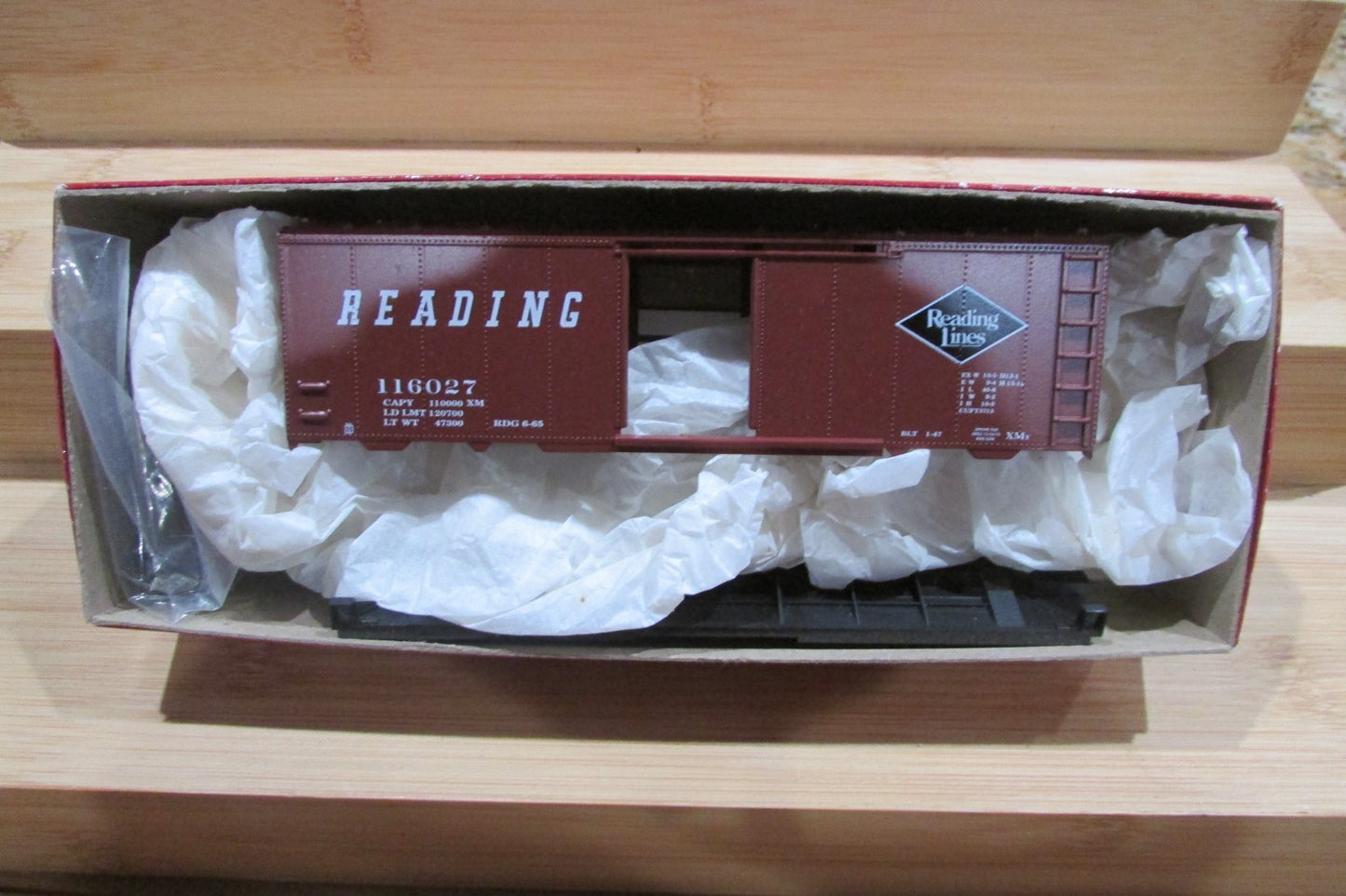 HO Scale Branchline Trains 12001 40' Box Car Kit Reading Lot#5097