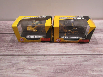 Cat Construction (2) Mini Caterpillar 315C L & 420E Die Cast Metal NEW