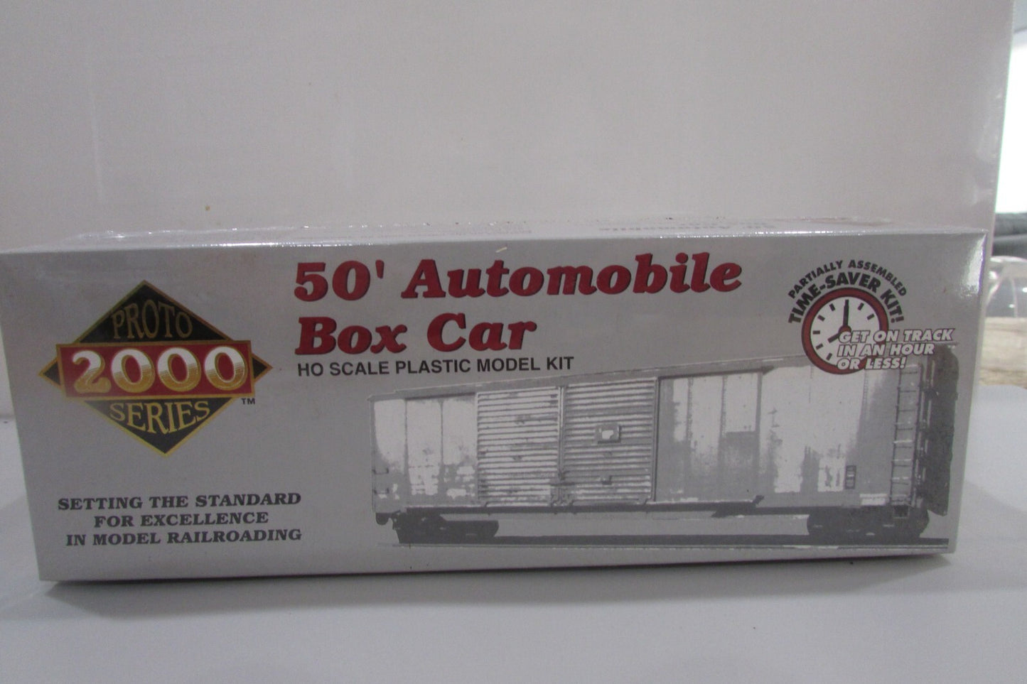Ho Scale Proto 2000 30303 CB&Q 50' Automobile BoxCar Kit (Pack of 2)NIB Lot#0343