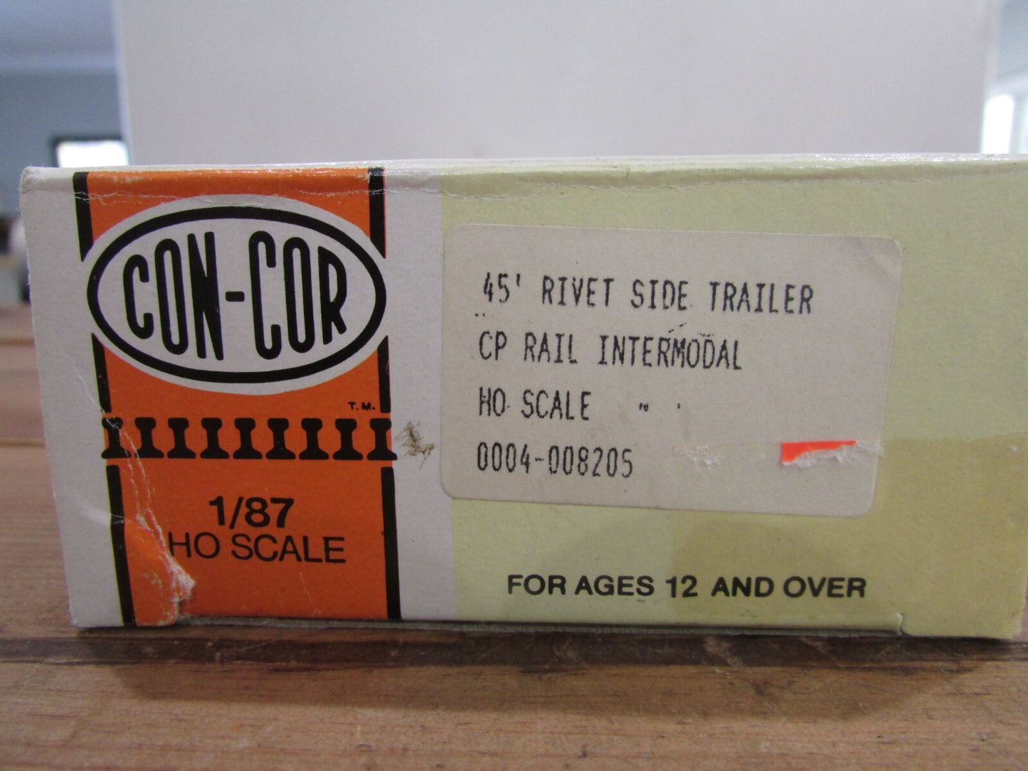 HO Scale Con-Cor (2) 45ft Rivet Side Trailer PC Rail Intermodal Lot#3586