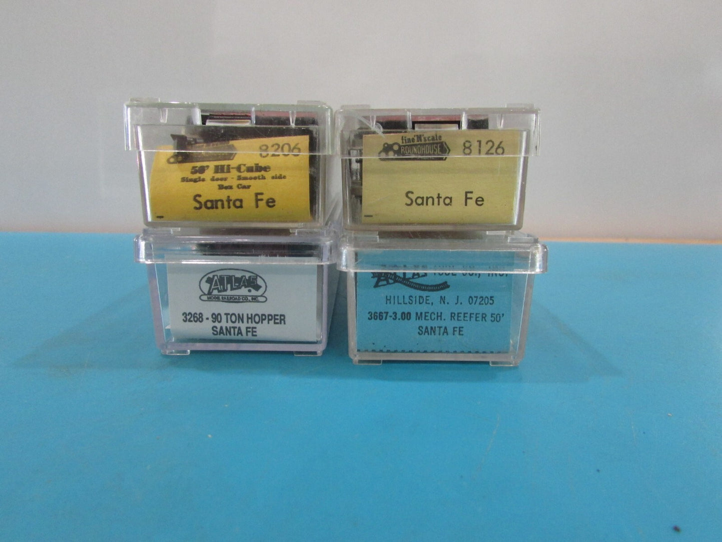 N Scale Assorted Santa Fe Freight Cars (4) Lot#1633