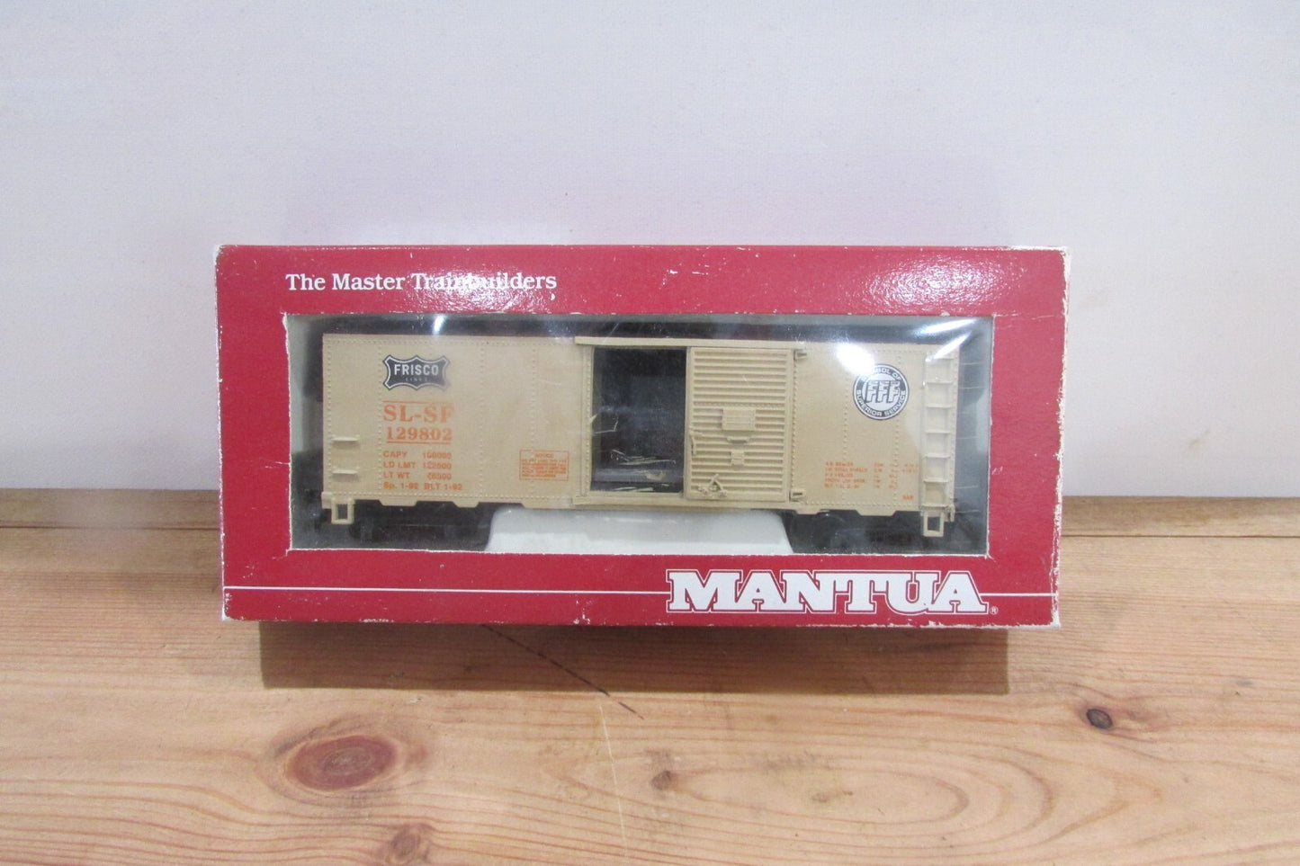 HO Scale Mantua 734-012 Heavy 41' Steel Boxcar Frisco LOT#0327