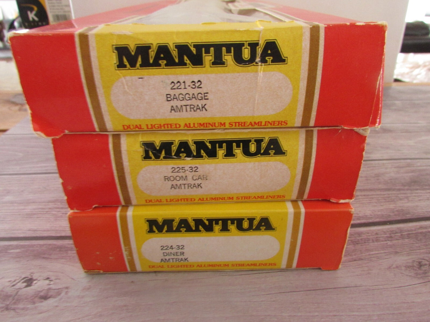 HO Scale Mantua (3) Assorted Amtrak Aluminum Streamliners Passenger Car Lot#2806