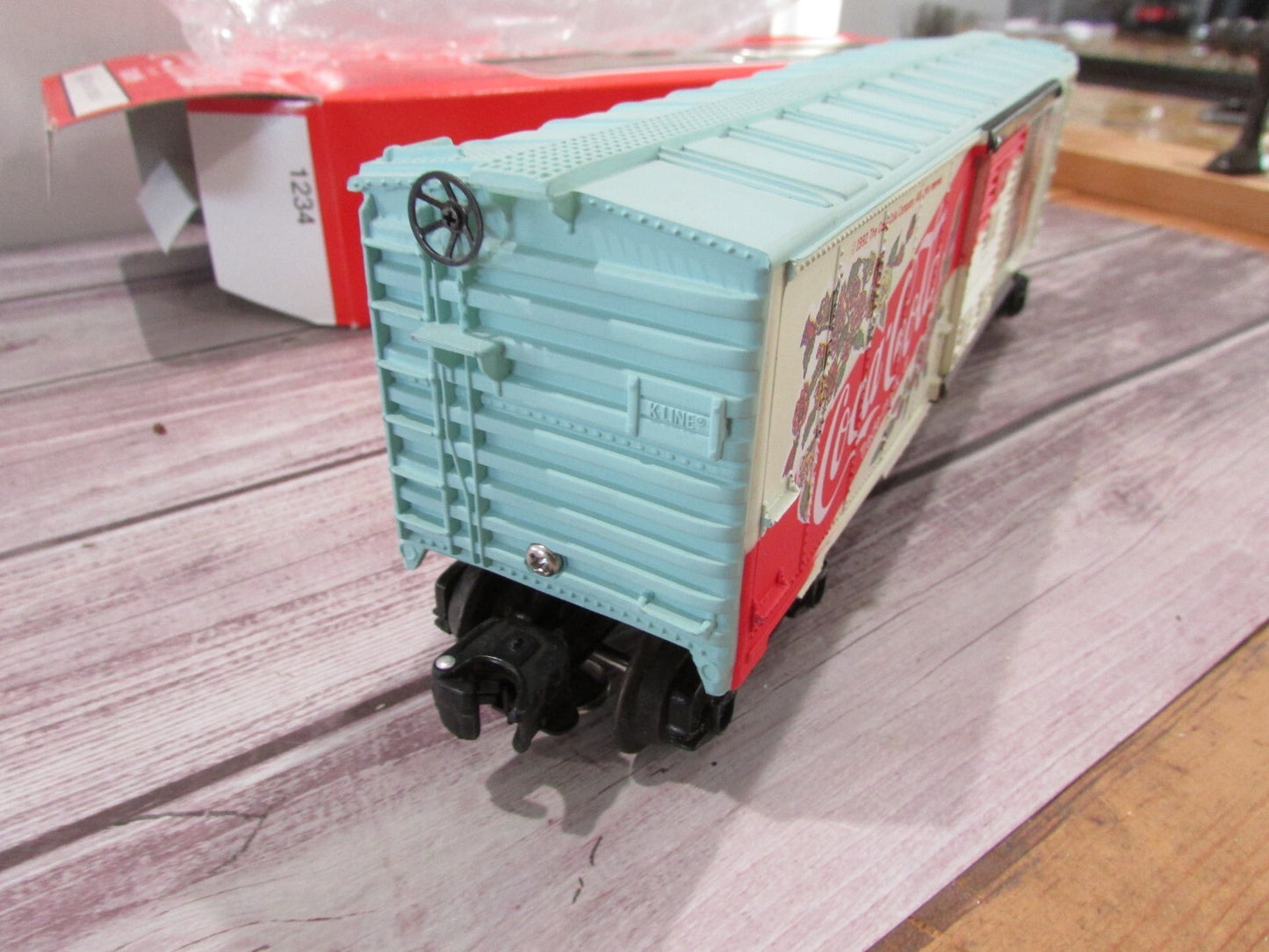 O Gauge K-Line K6471 Coca-Cola For All Seasons 1992 Boxcar Lot#3135