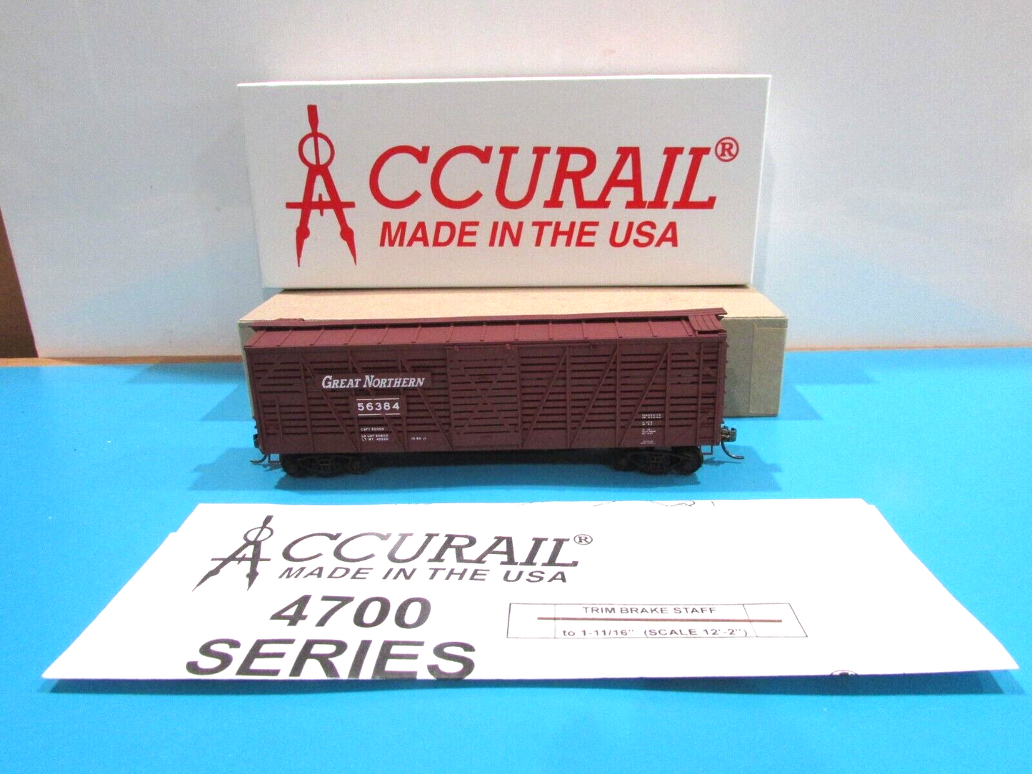 Ho Scale Accurail 4734 40' Wood Stock Car Great Northern Lot#0807