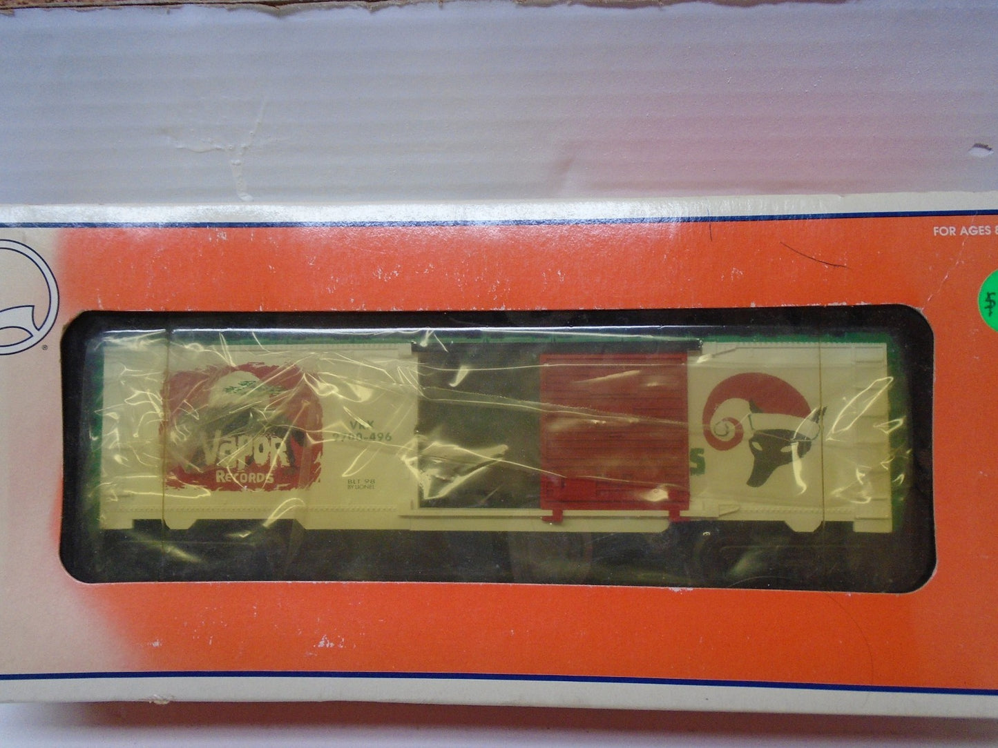 O Scale Lionel 6-26208 Vapor Records Boxcar