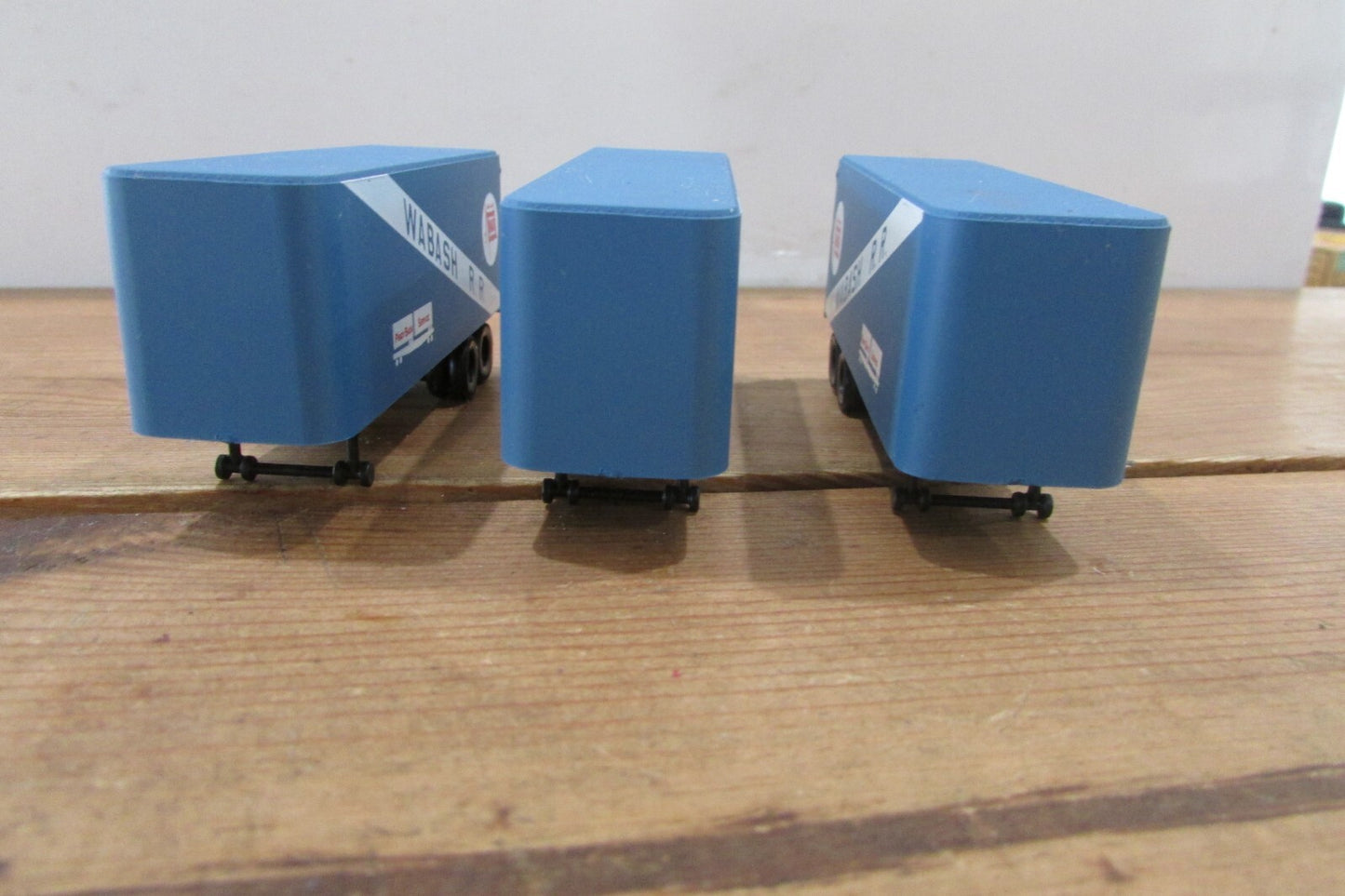 HO Scale Athearn (3) Piggy-Back Trailers Service WABASH Lot#4774