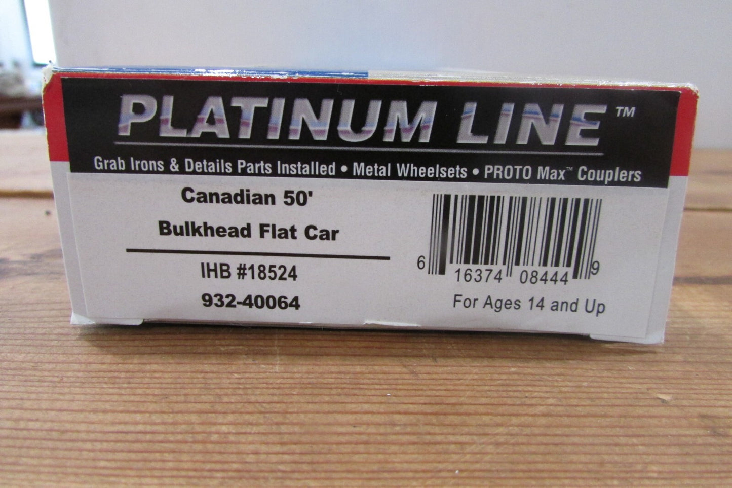 HO Scale Walthers 932-40064 Canadian 50' Buklhead Flat Car IHB#18524 WAL4887