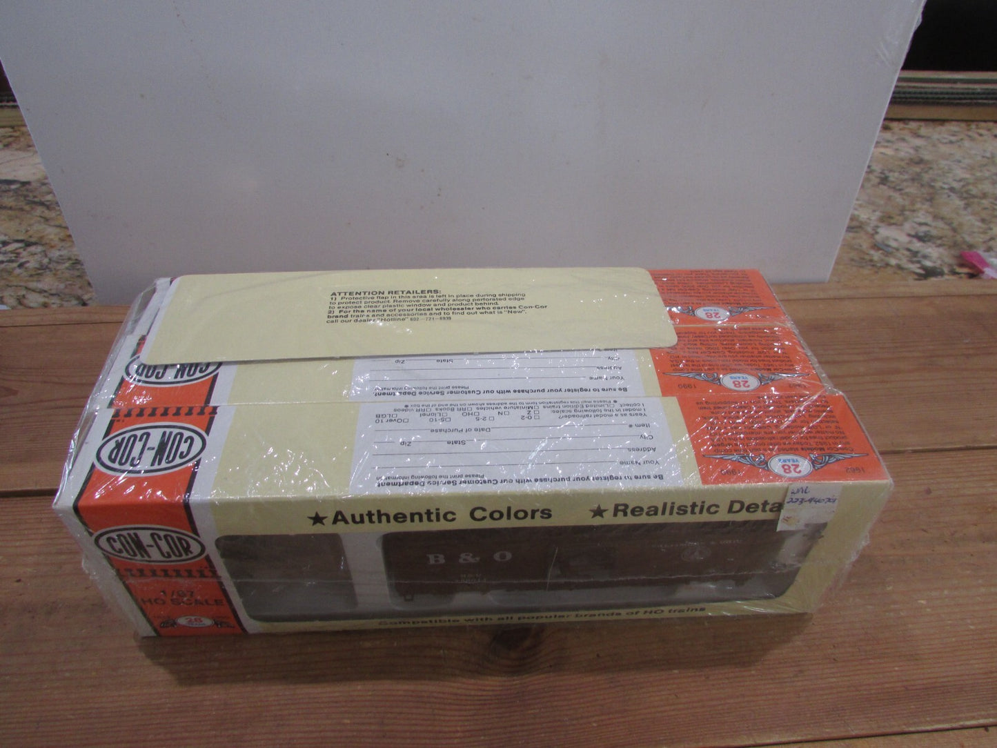 HO Scale Con-Cor 3pack set PS1 Boxcar Kits Baltimore & Ohio Lot# 3594