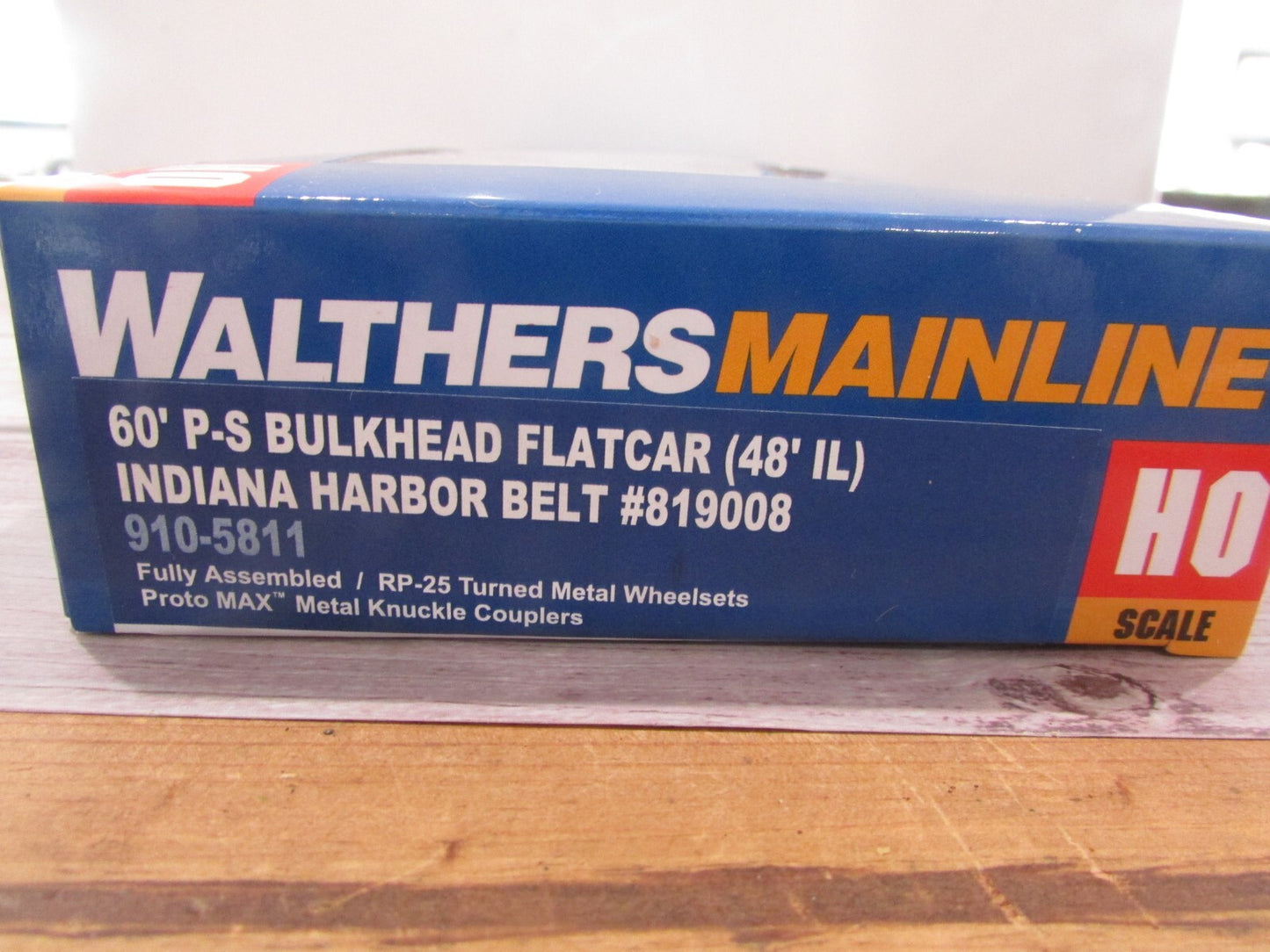 HO Scale Walthers 910-5811 60' P-S Bulkhead Flatcar Indiana Harbor Belt Lot#3099