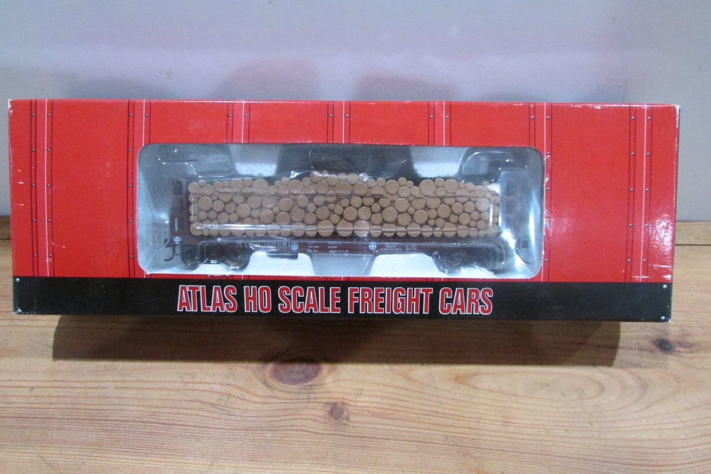 HO Scale Atlas Item#1606/3 GSC Pulpwood Flat Car Santa Fe 92999 Lot#4213