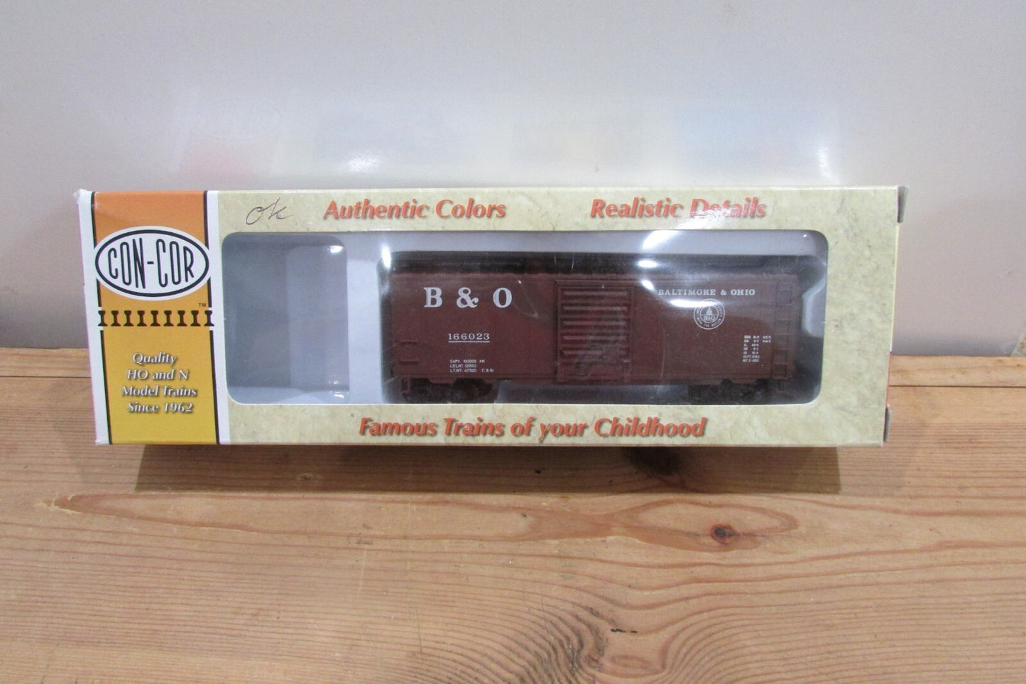 HO Scale Con-Cor PS1 40'ft Boxcar Baltimore & Ohio Lot#4029