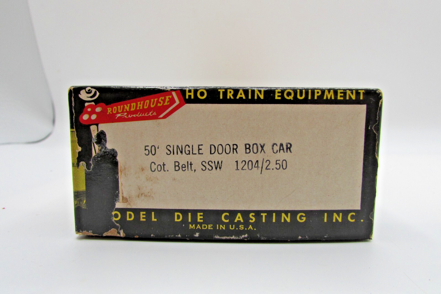 HO Scale RoundHouse 1204 50' Single Door Box Car Cotton Belt SSW RH4838
