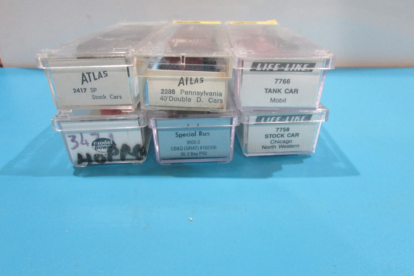 N Scale(6) Model Power, Atlas,Life-Like Assorted Freight Cars Lot#2499