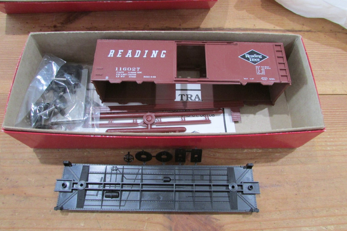 HO Scale Branchline Trains 12001 40' Box Car Kits Reading Lot#4180