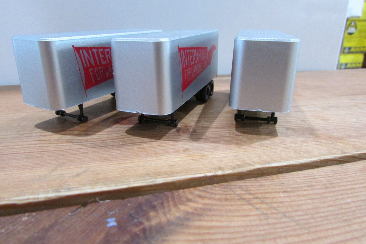 HO Scale (3) Piggy-Back Trailers Service International Forwarding Co. Lot#4206