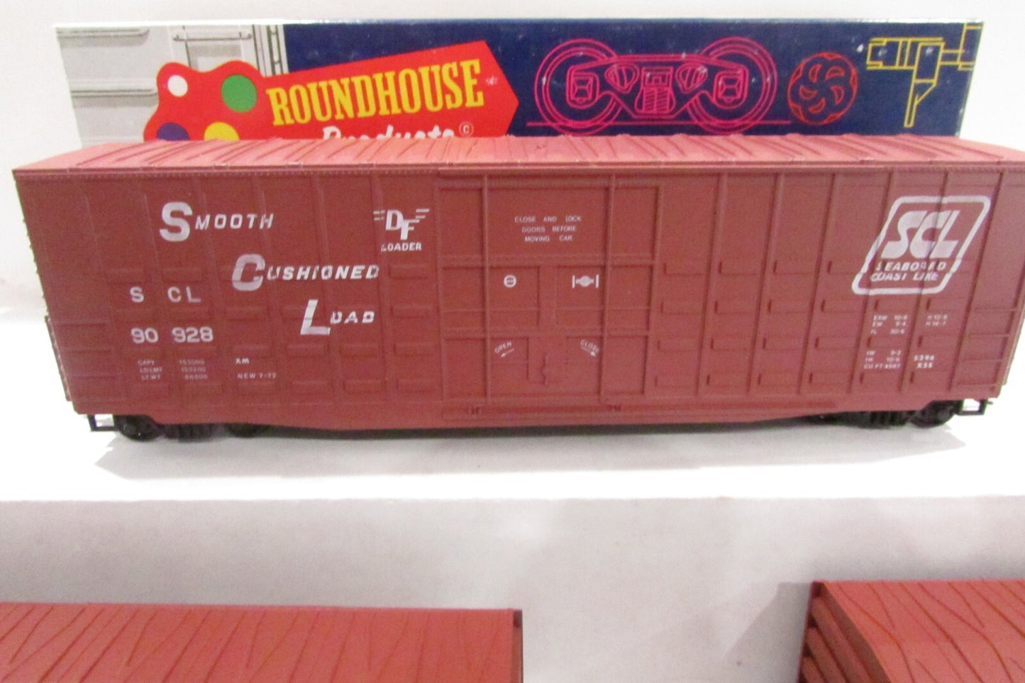 Ho Scale Roundhouse (3) Assorted 50' Box Cars Seaboard Coast Line Lot#3387