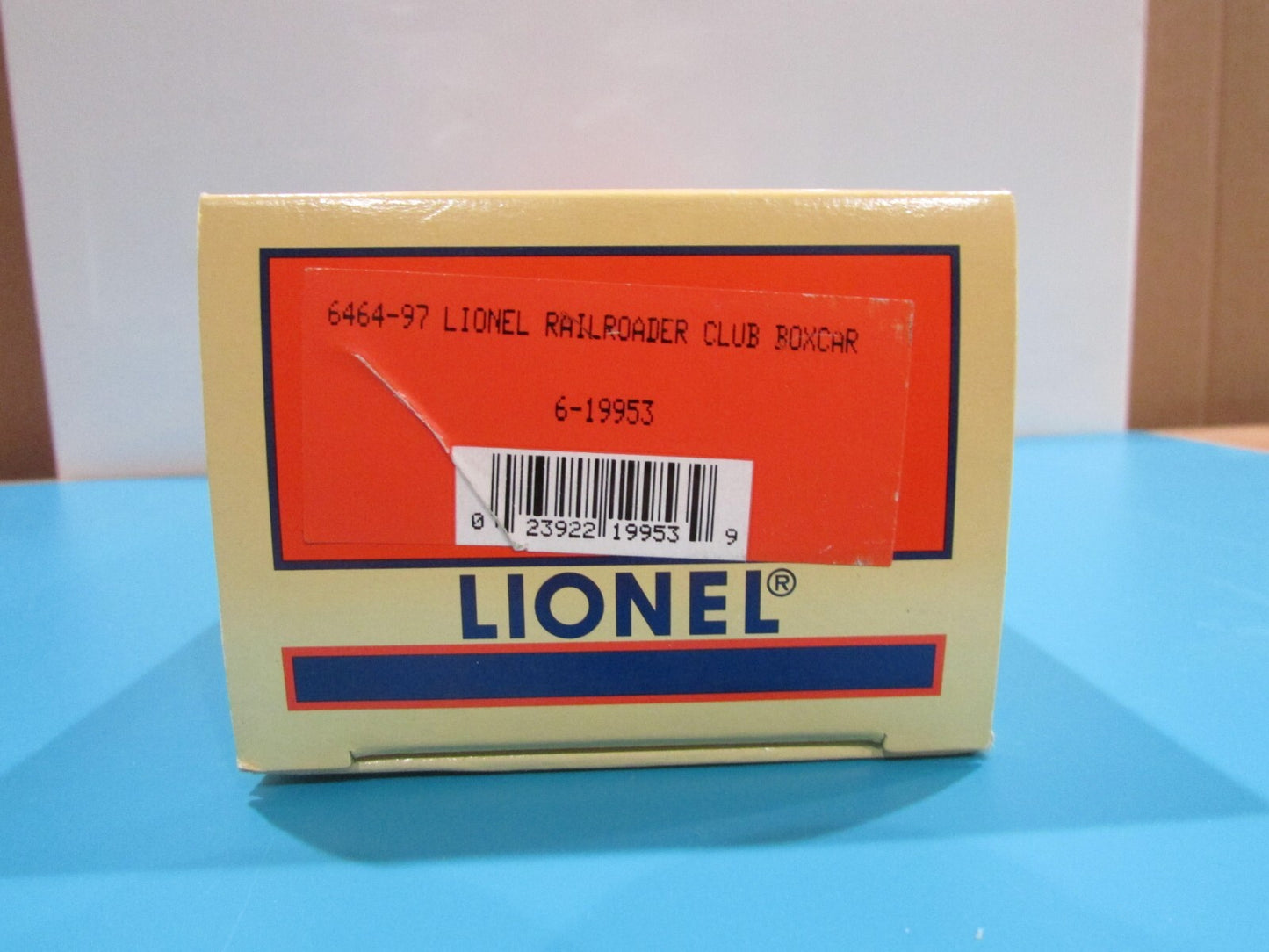 O Scale Lionel 6-19953 Lionel Railroader Club 6464-97 Box Car Lot#0765