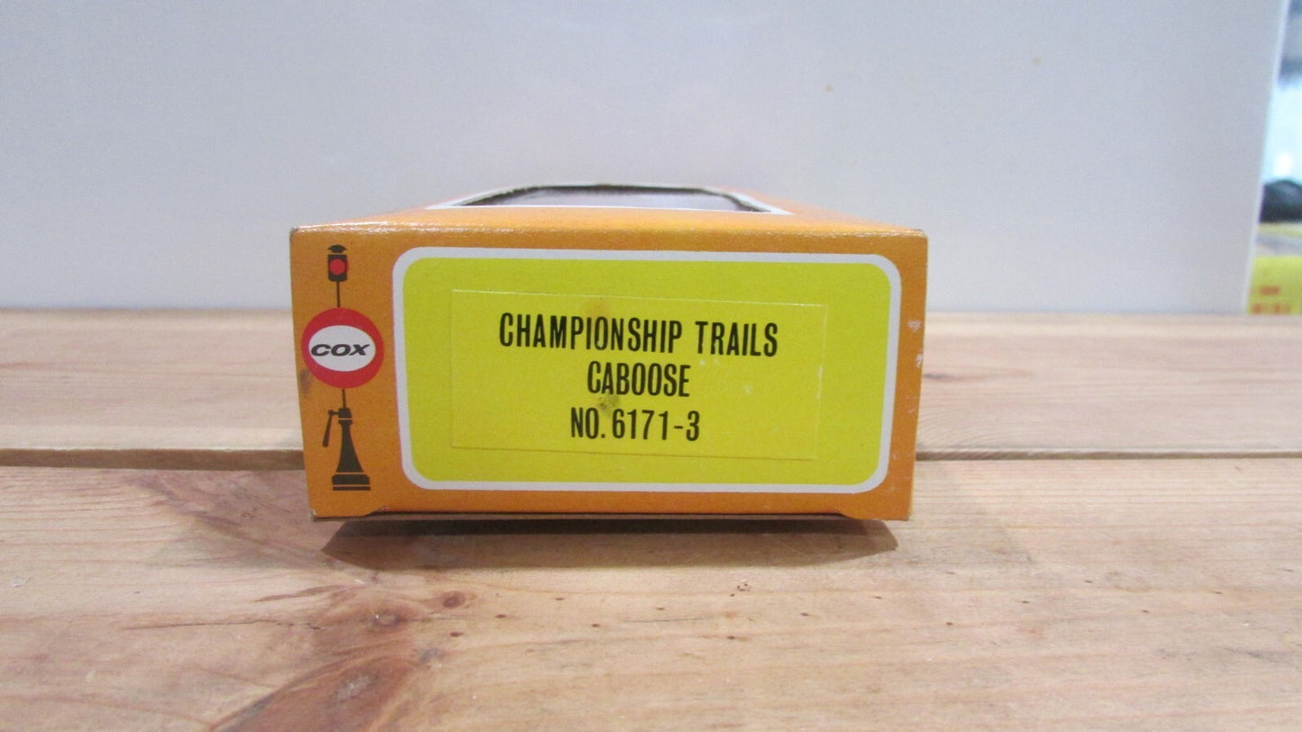 HO Scale Cox 6171-3 Championship Trail Caboose Car LOT#0193