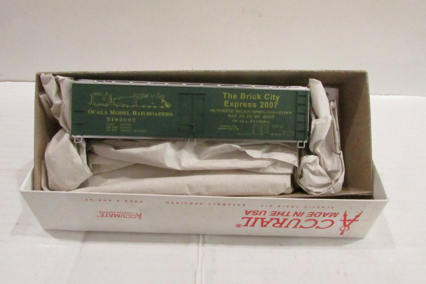 Ho Scale Accurail The Brick City Express 2007, Ocala Model Railroaders