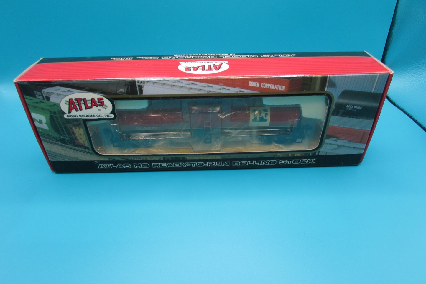 HO Scale Atlas 1557-4 17.360 Gallon Tank Car PPG#1520 A4421