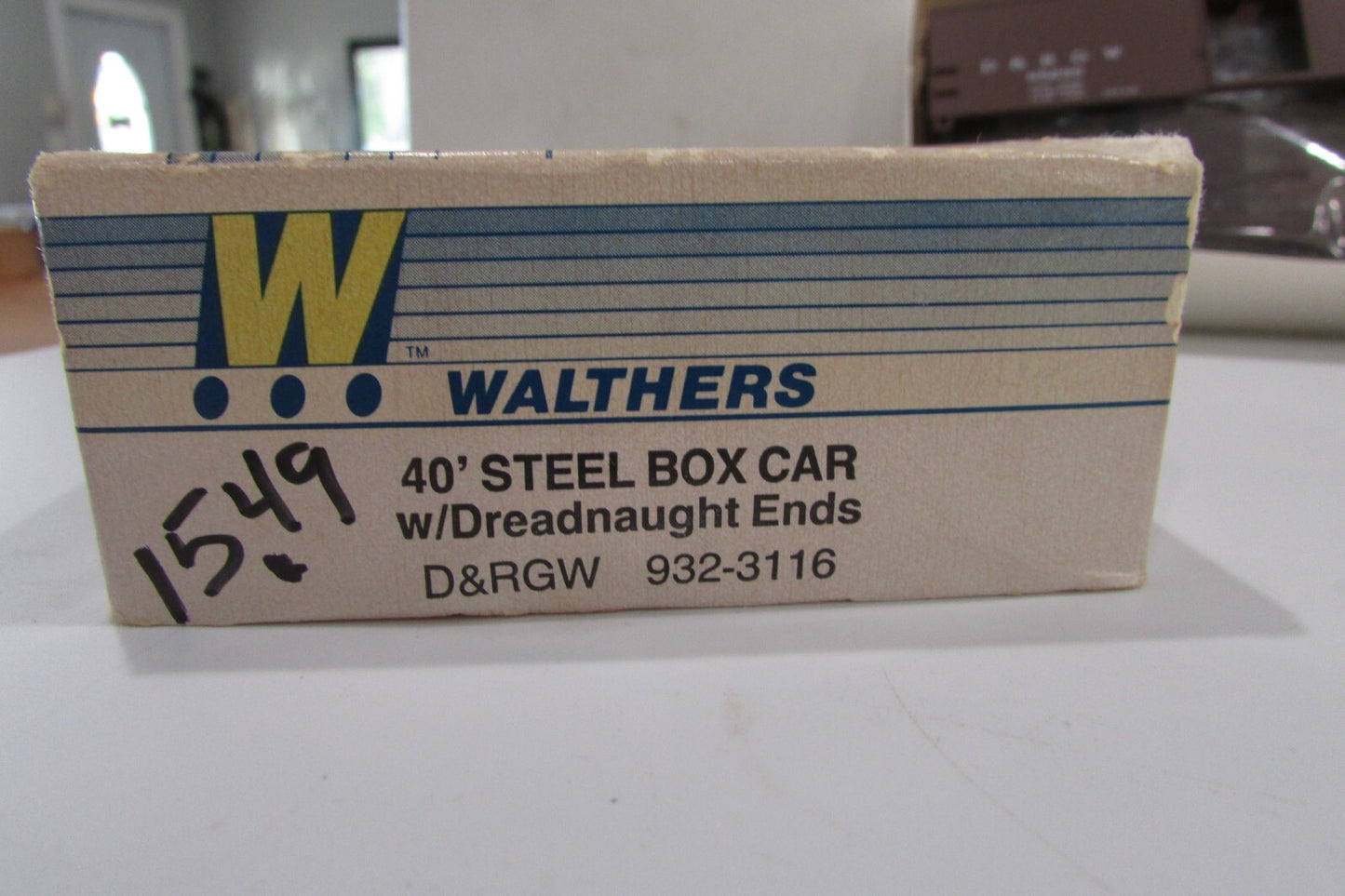 HO Scale Walthers 932-3116 40' Steel Box Car D & RGW(Rio Grande)