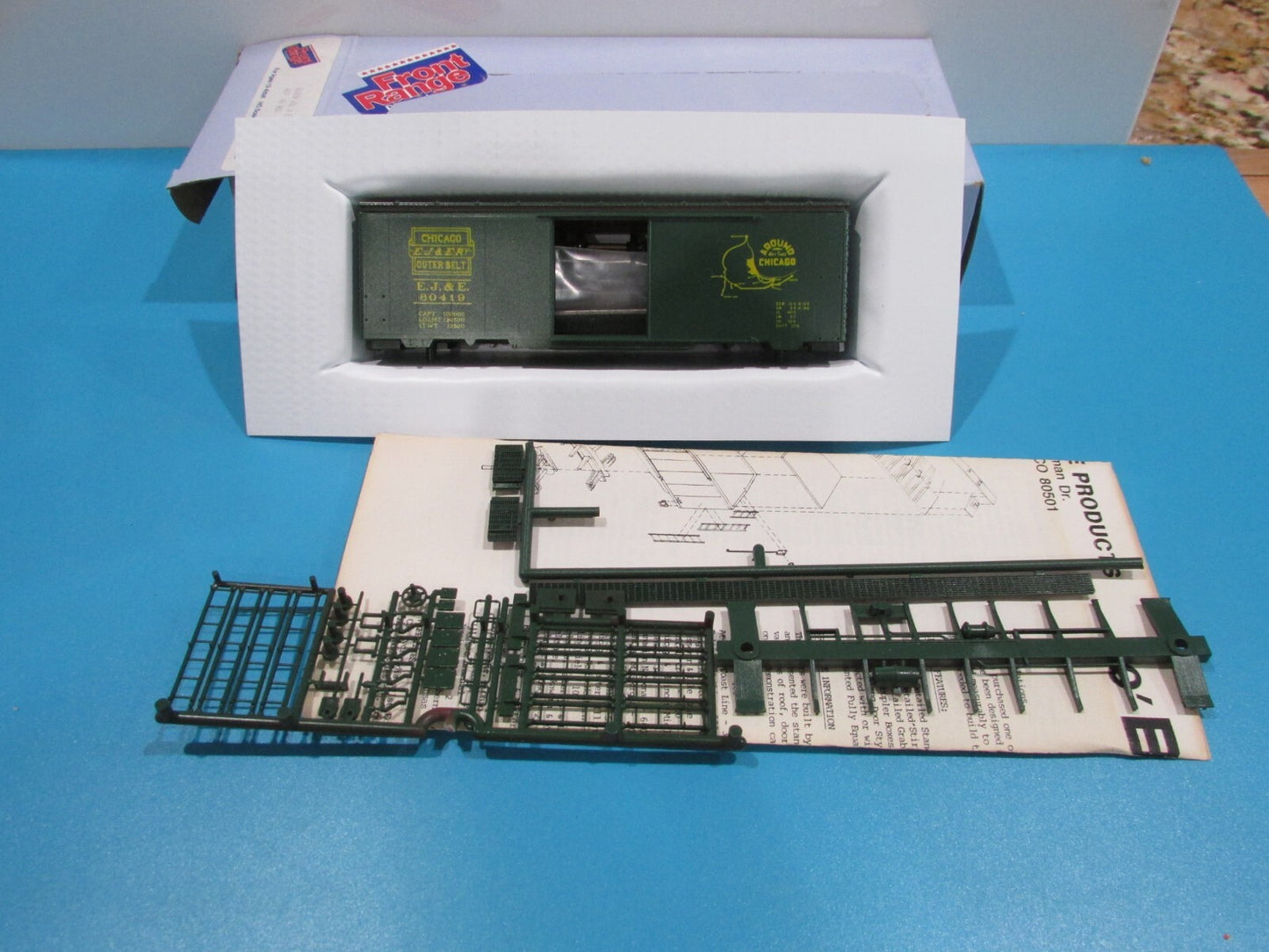HO Scale Front Ranger Products 4052 ACF 40' Boxcar ELGIN JOL & EASTERN Lot#4106