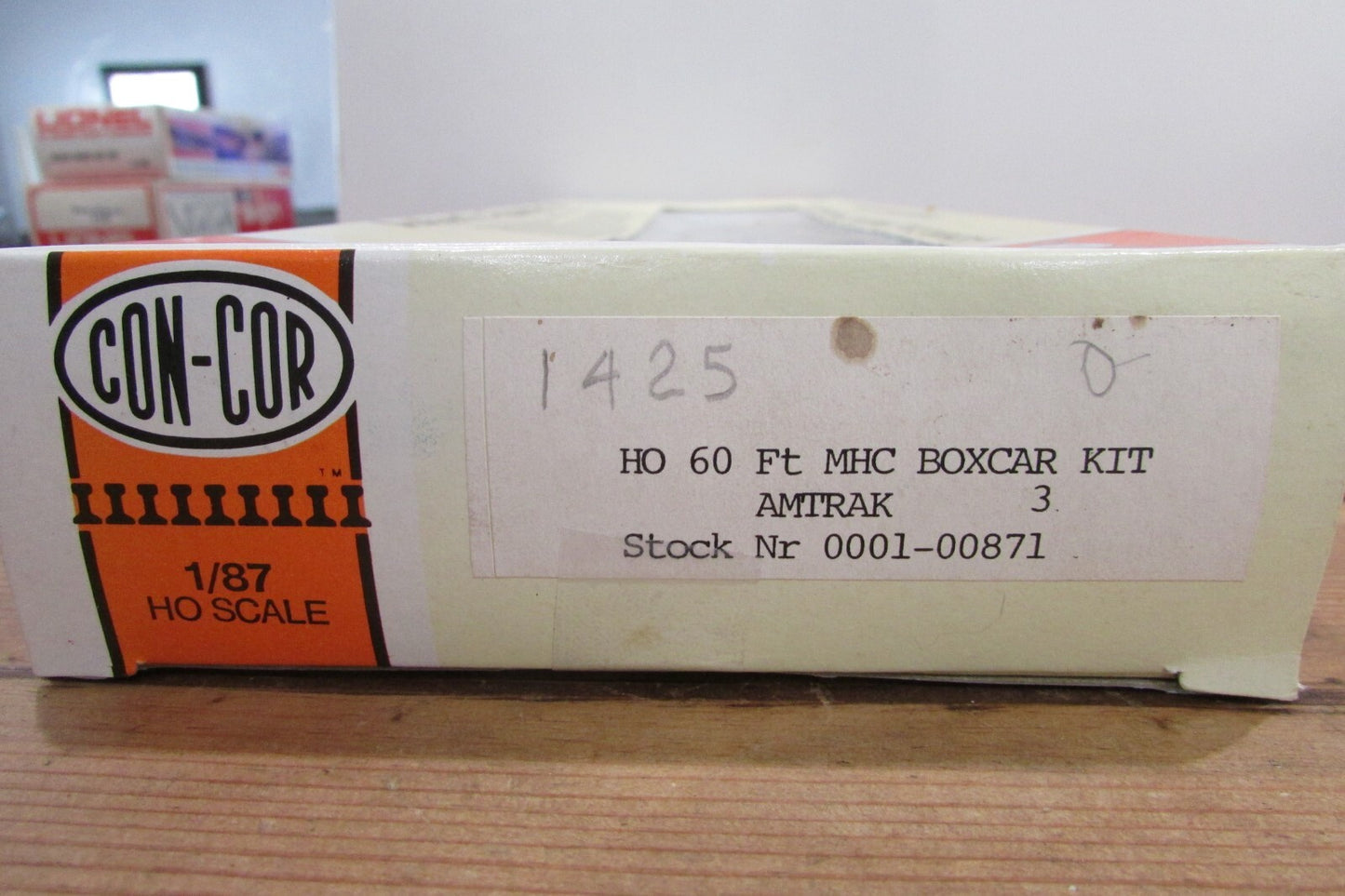HO Scale Con-Cor 60ft Mail Handling Car Amtrak #1425 RTR Lot#3984