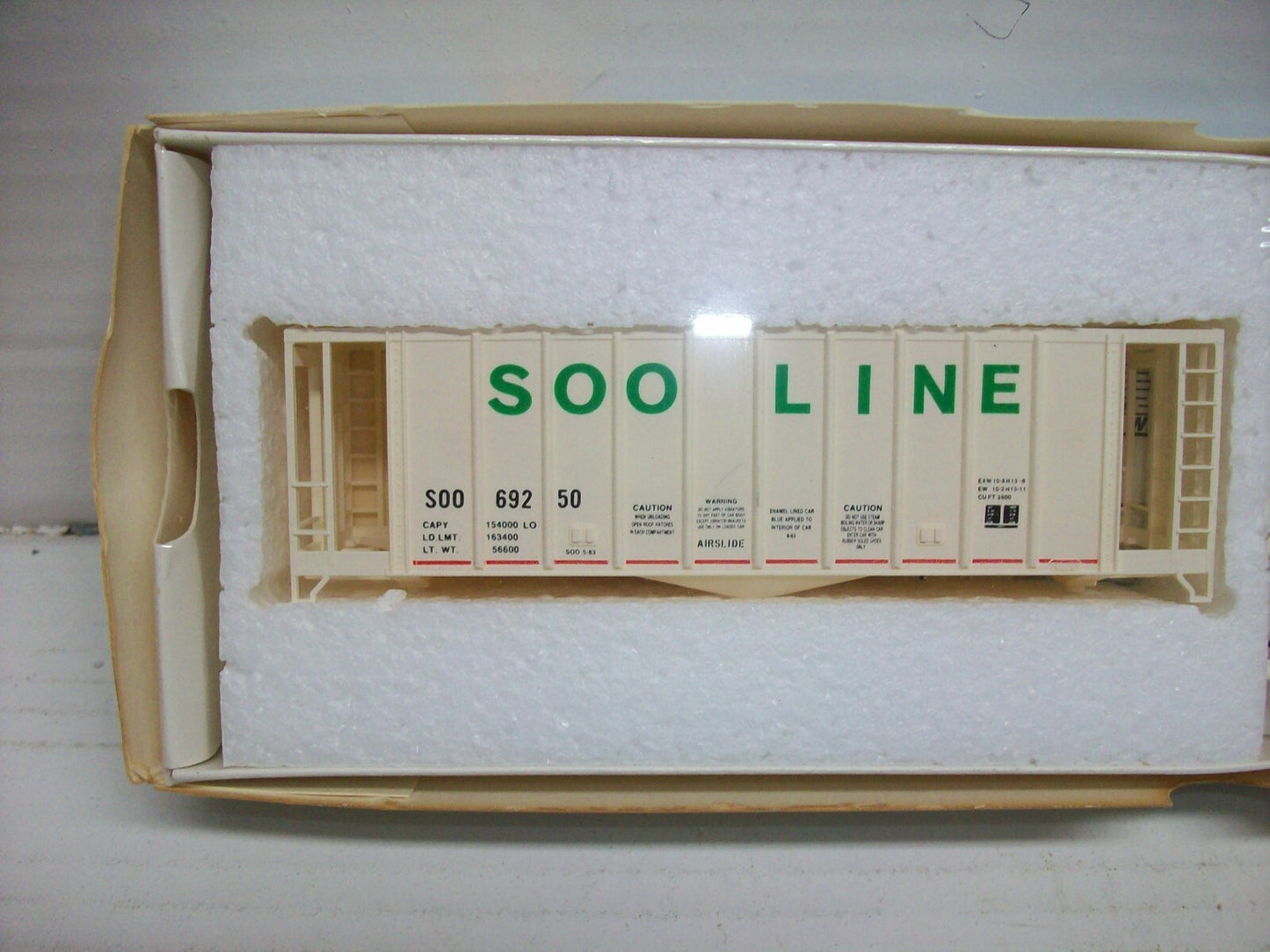 Ho Scale 932-4601 Walthers Single Bay Airside SOO Line Freight Car Lot#4462
