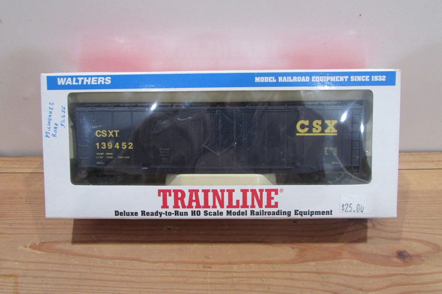 HO Scale Walthers CSX Reefer Car #139452 Lot#4763