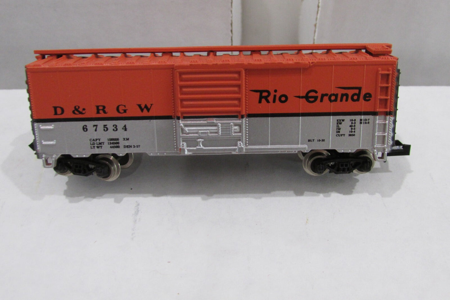 N Scale Atlas 3423 40' Box Car Rio Grande D & RGW #67534