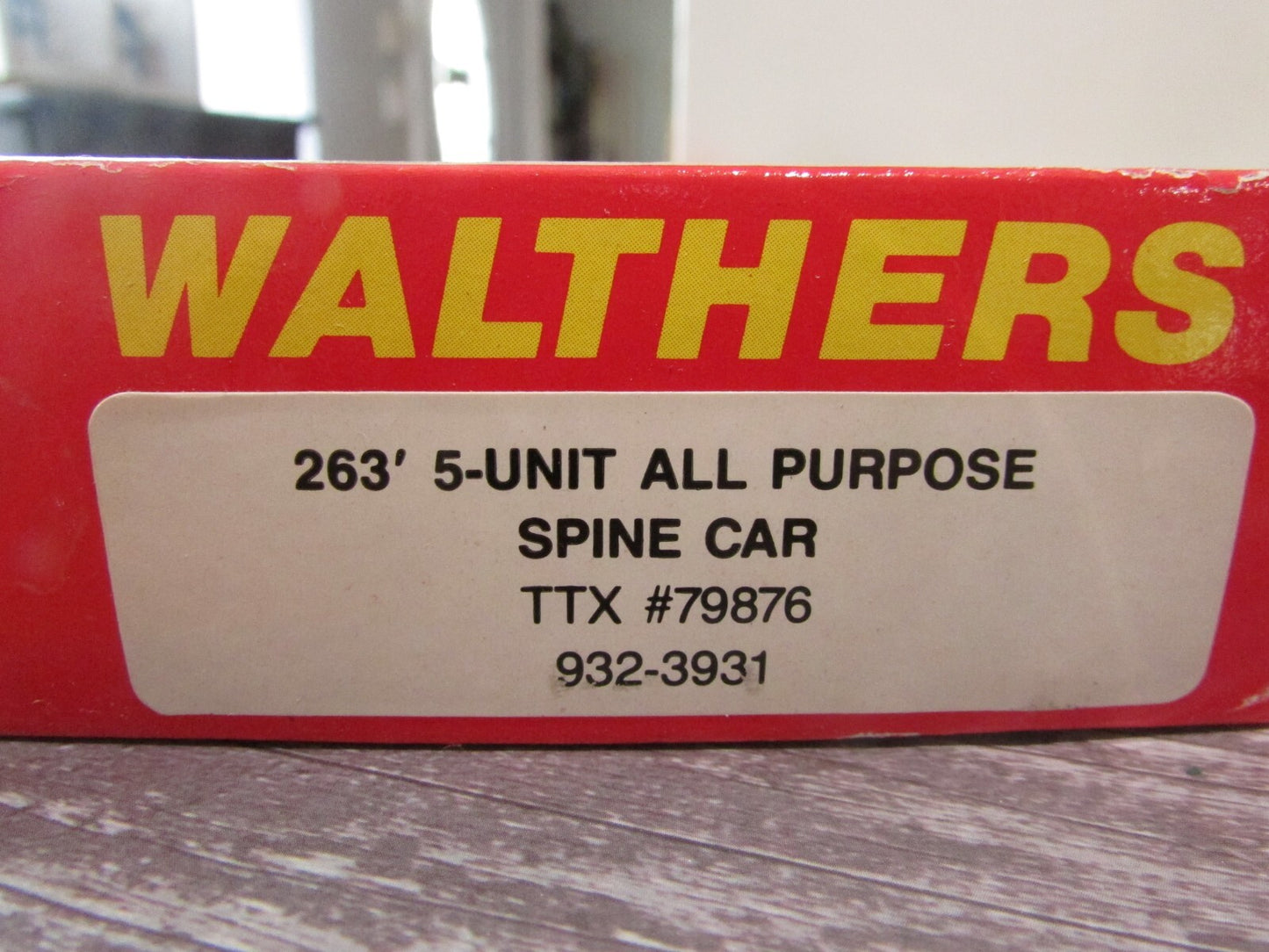 HO Scale Walthers 932-3931 263' 5-Unit All Purpose Spine Car TTR#79876 Lot#3181