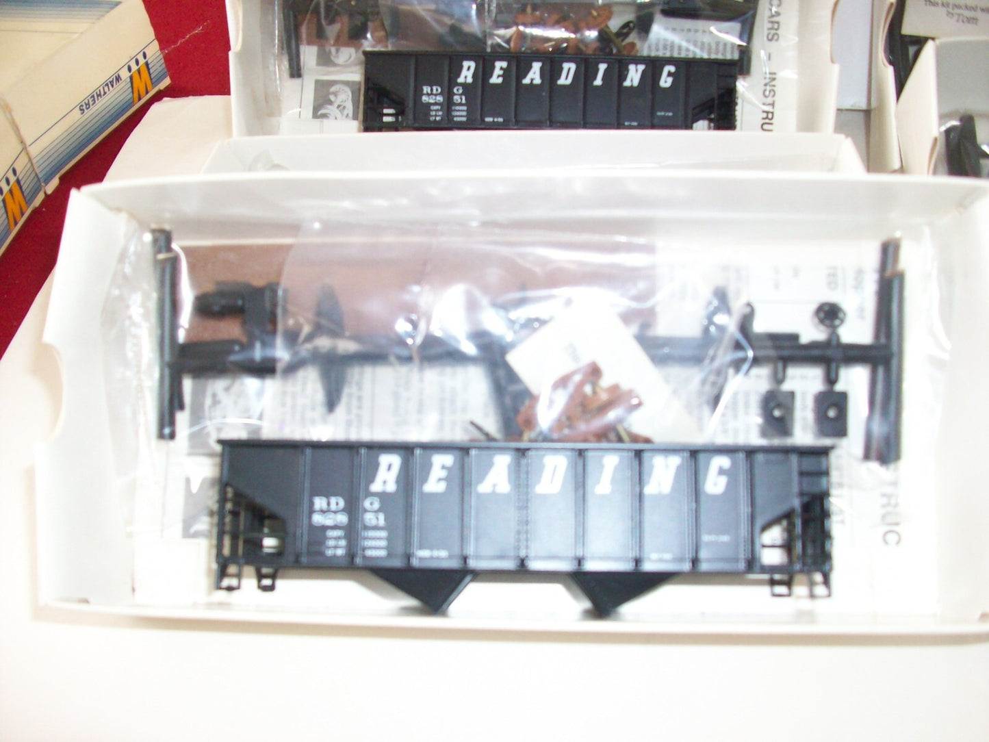 HO Scale (6)Walthers 36' Rib Side Hoppers "READING"Lot#4114