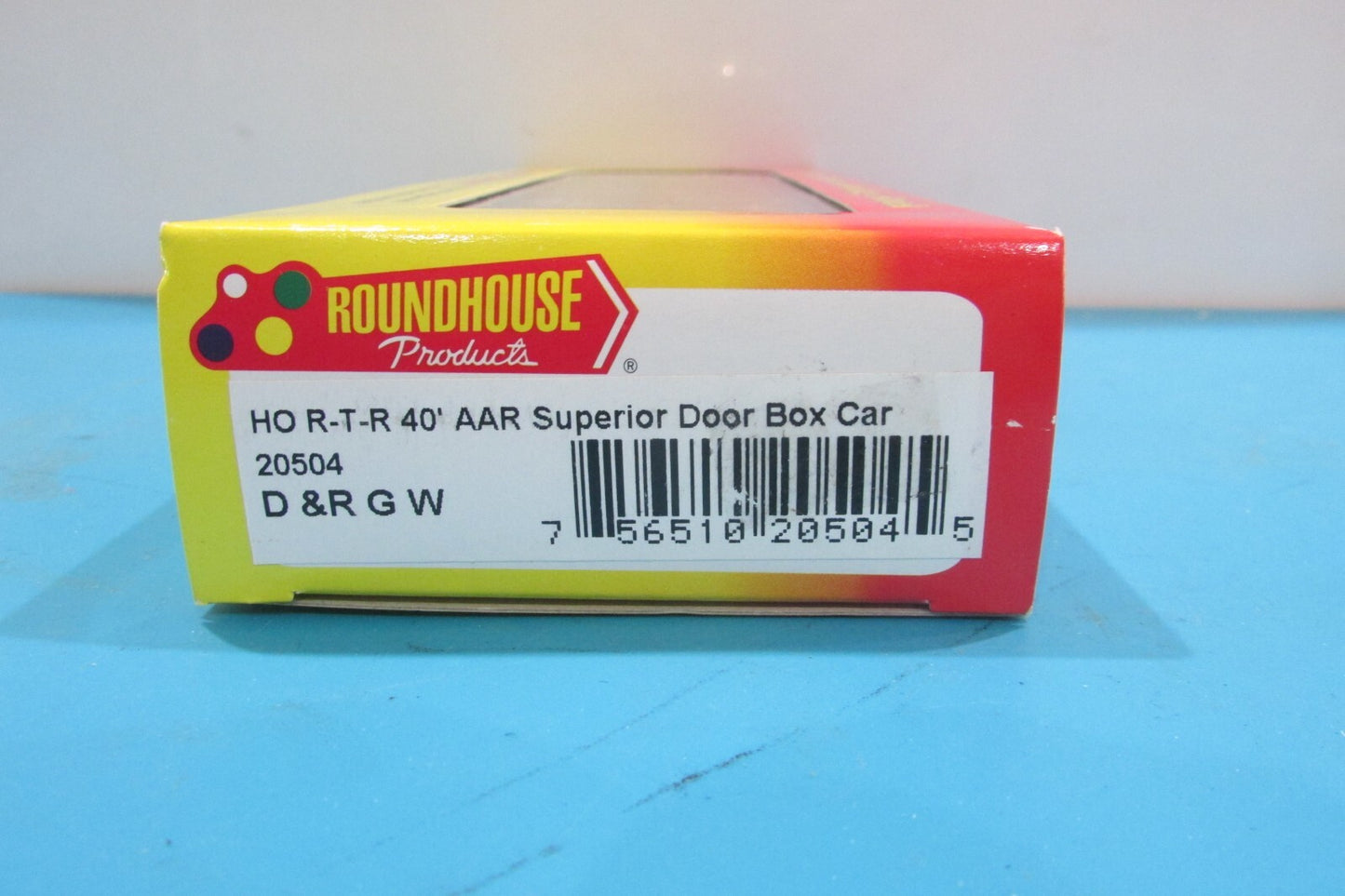 HO Scale Roundhouse 20504 R-T-R 40' AAR Single Door Box Car D & R GW RH4371