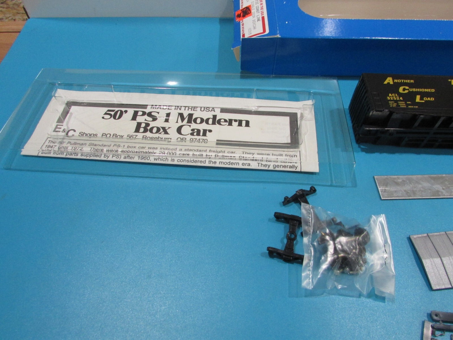 HO Scale E&C Shop 0205 50' PS-1 Single Door Boxcar Atlantic Coast Line Lot#1406