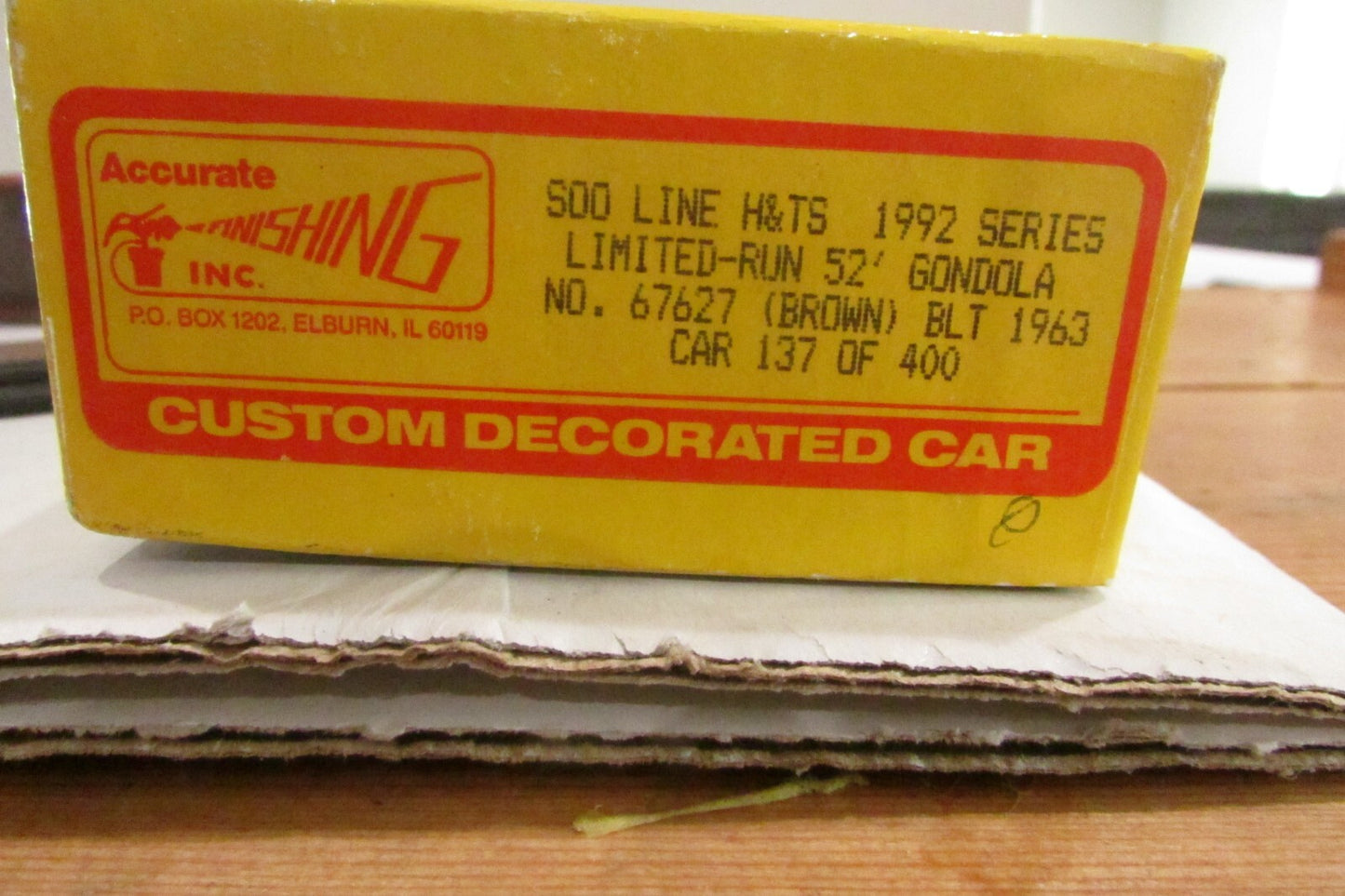 Ho Scale Accurail 67627 Soo Line 52' Gondola Kit #67627 (Brown) BLT 1963