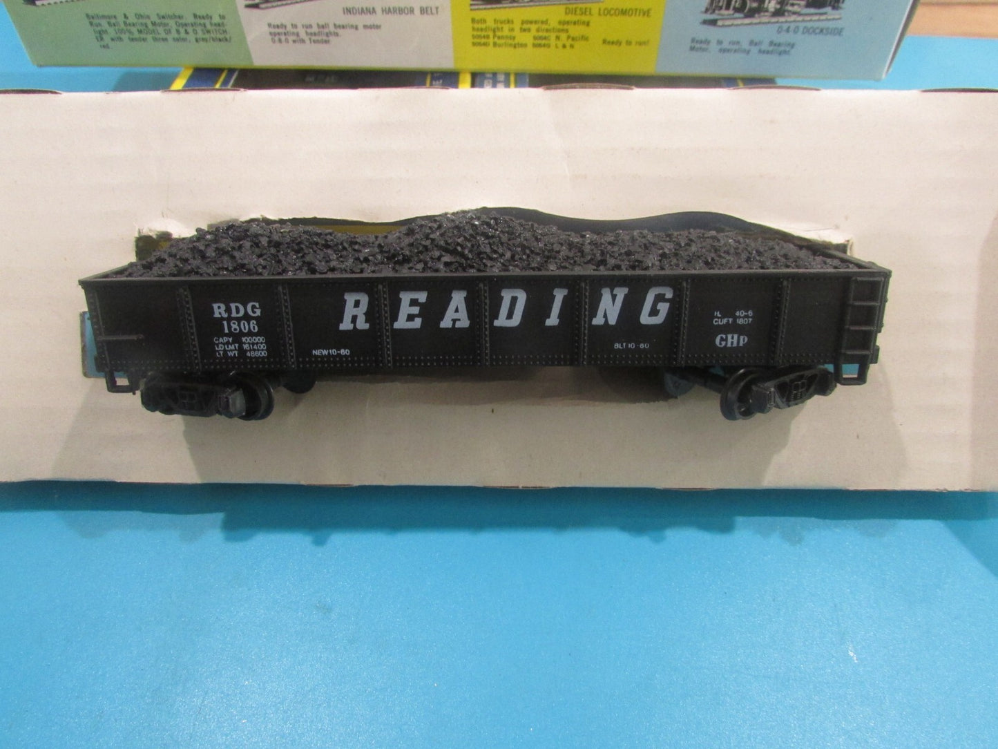 HO Scale AHM (5) Gondolas Car with Load "Reading" Lot#4174