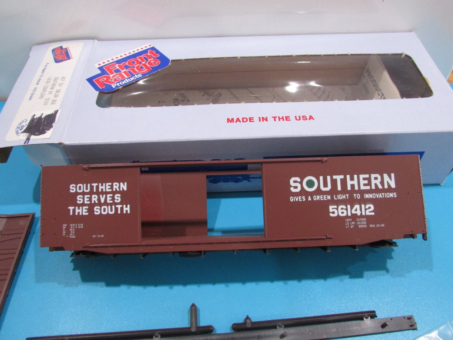HO Scale Front Ranger Products 5110 ACF 50' DBLDR Box Car Southern Lot#4109
