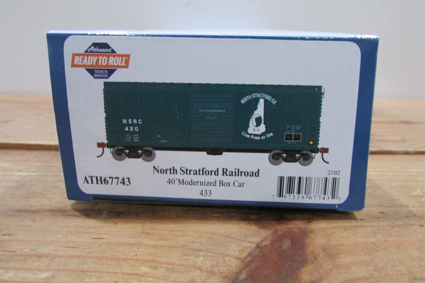 HO Scale Athearn/Roundhouse ATH67743 40' Modernized Box Car ATH4622